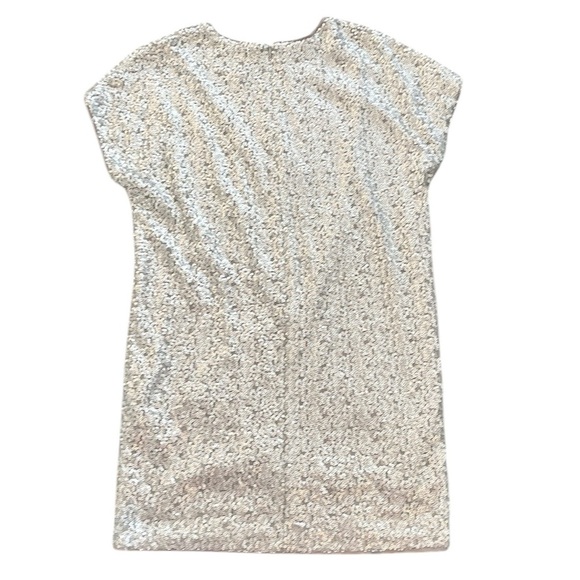 Aiden by Aiden Mattox Silver Sequins Biting Lips Cocktail Dress Size 2 - Picture 5 of 8